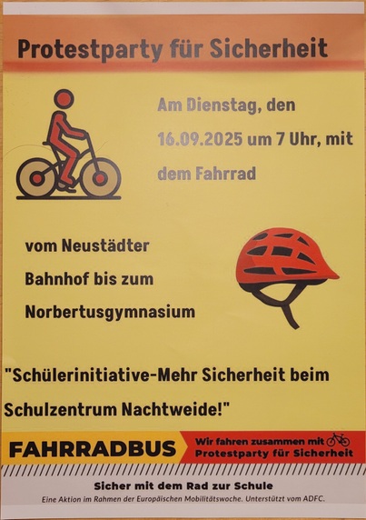 Flyer Fahrradbus Magdeburg 16.09.2025
