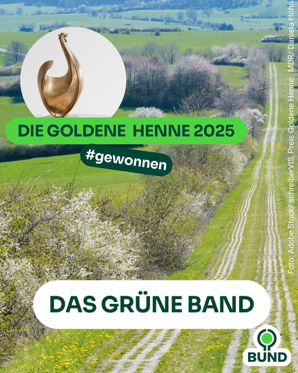 Das grüne Band erhielt den Publikumspreis die „Goldene Henne“ 2025