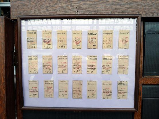 Quelques exemples de tickets anciens.