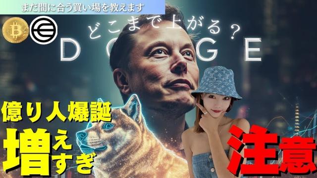 【DOGE】どこまで上がる？まだ間に合う銘柄はこれ！知らないと超勿体無い“資産爆増の手順”を大公開