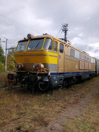 Locomotive class 16 in Gold livery. 

Locomotive série 16 en livrée or.