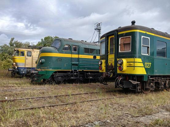 Locomotives séries 16 et 202 et une automotrice classique type 1950.

Locos class 16 and 202 and one 2-Car EMU type 1950.