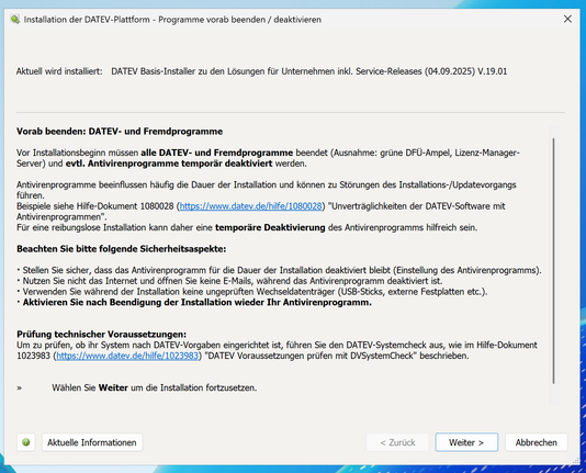 DATEV Server Installer