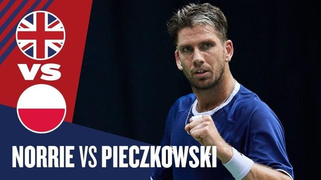 Highlights -  Cam Norrie vs Olaf Pieczkowski | Great Britain v Poland - Davis Cup World Group I 2025