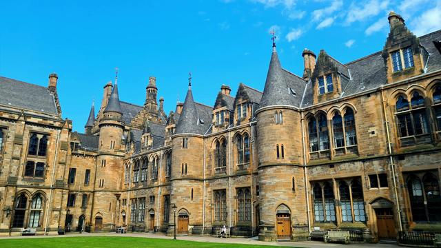 Glasgow university's Victorian Gothic main buildings.