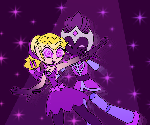Princess Peach (and Stella) as hypnotized figure skaters