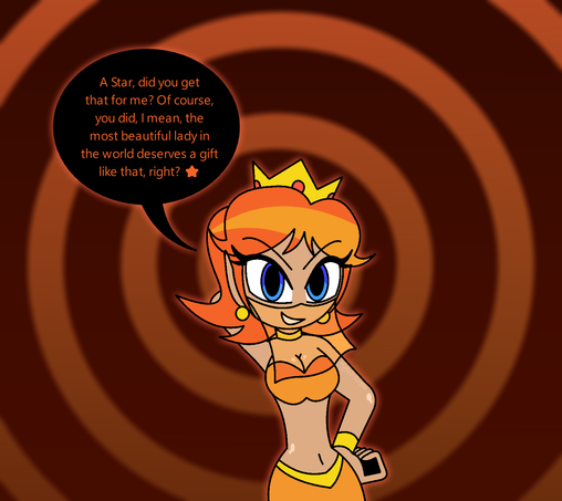 Daisy in a bedlah outfit hypnotizing you with her beauty
