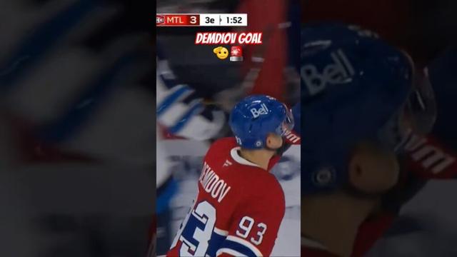 Ivan Demidov Scores #gohabsgo #habs #demidov #nhl #shorts #hockey #canadiens #short #nhlgoal