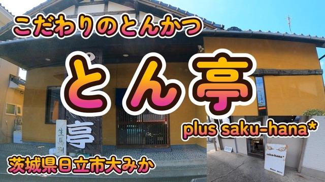 国道245号沿道の老舗とんかつ店『とん亭』茨城県日立市大みか 4K&おまけ『saku-hana*』