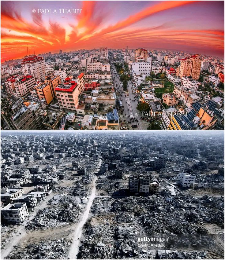 Gaza after and befor