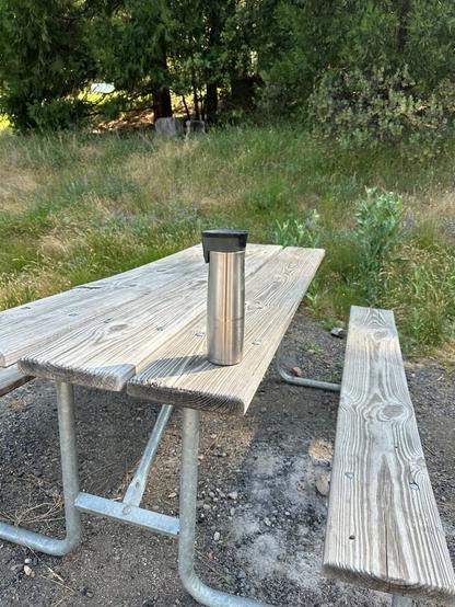 Daniel's lost coffee cup. Picture by Happy Vegan Campers.