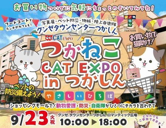 【尼崎市】つかしんで「つかねこ CAT EXPO 2025 in つかしん」が開催されます♪