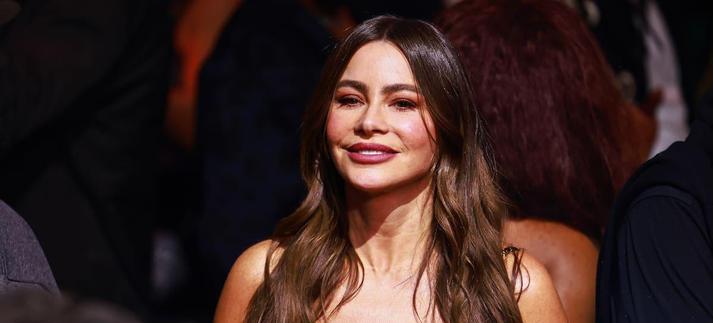 Sofía Vergara, en el combate de Canelo y Crawford en Las Vegas 2025. / Sean Jorgensen
