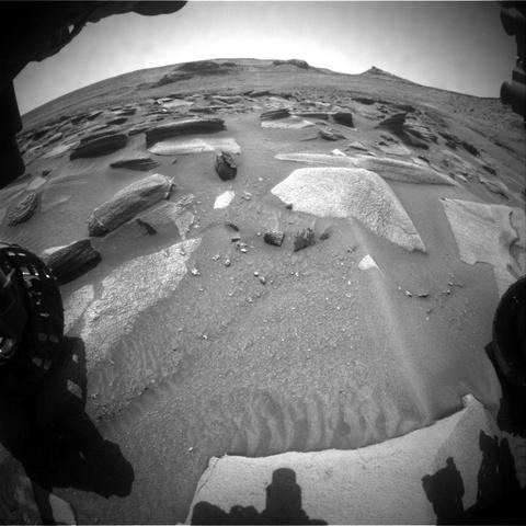 Image taken on Mars by rover Curiosity.