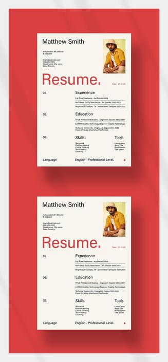 How can you make sure your application stands out from the stack? This A4 resume template, designed by PixWork, offers a compelling answer.