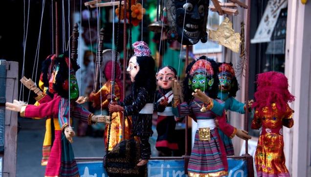 Photo des marionnettes de The Buddhist Golden Temple Kathmandu - Népal