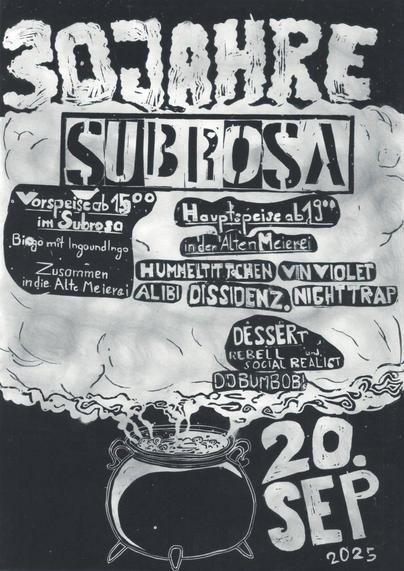 Plakat in Schwarz/Weiß | Der Text darauf steht unter diesem Bild