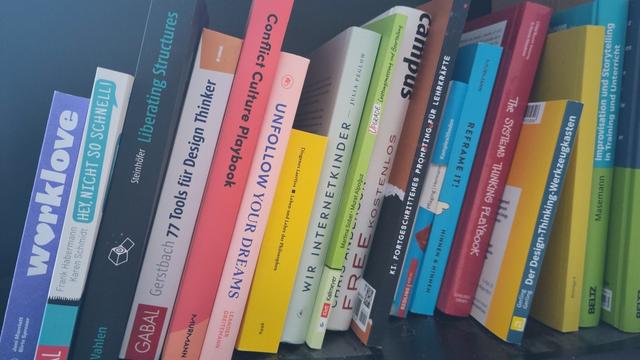 Blick in ein Buchregal