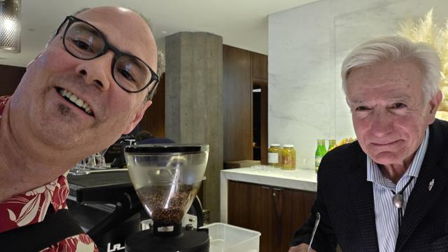 a selfie with me and Dale DeGroff