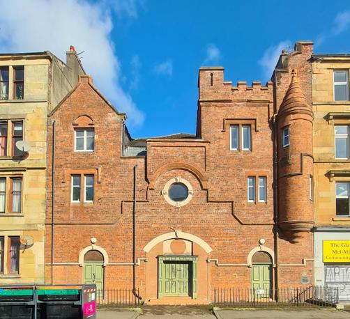 A castle-like former Victorian drill hall in Glasgow.