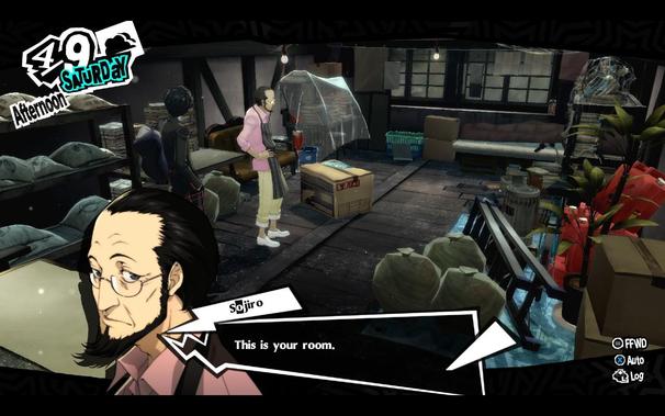 A screenshot from the game. A messy room.