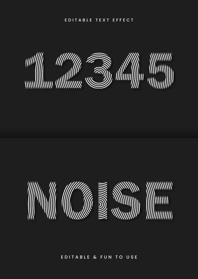 Adobe Illustrator Text Effect by Gstudio Templates: Mastering the “Noise” Typography Trend