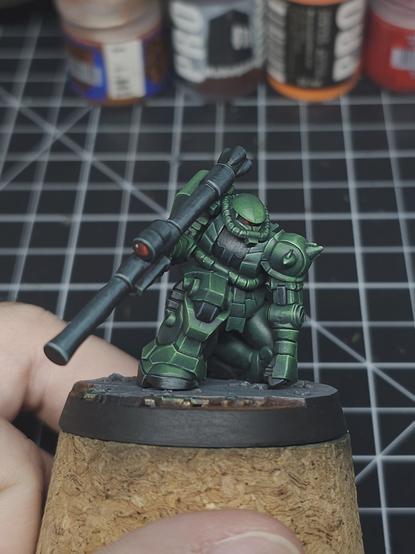 Painted zaku miniature