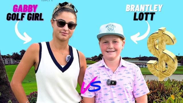 Brantley Lott vs Gabby Golf Girl 1V1 !
