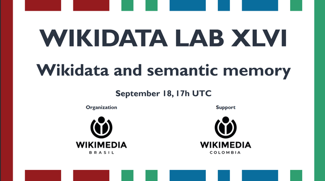【國際活動資訊】 Wikidata Lab XLVI：Wikidata and semantic memory  線上工作坊