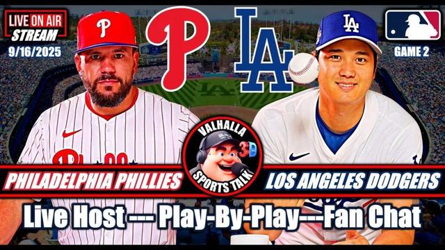 ロサンゼルスドジャースvsフィラデルフィアフィリーズ⚾MLB野球🟢MLBプレイバイ3Dでライブストリーム。