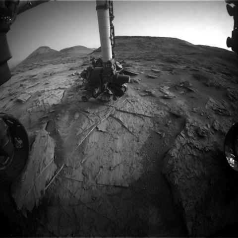 Image taken on Mars by rover Curiosity.