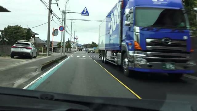 4K　愛媛県伊予市～砥部町の往復など　等速　愛媛県道23号の旧道→23号→旧道