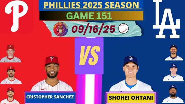 フィラデルフィアフィリーズ @ la dodgersライブプレイバイプレイ（09-16-25）#phillies #dodgers