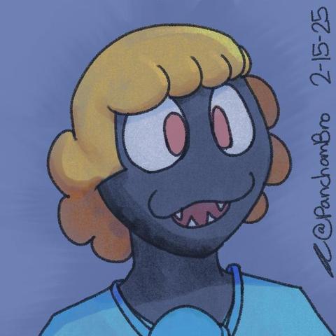 A headshot of Squl, a Minecraft Squid OC