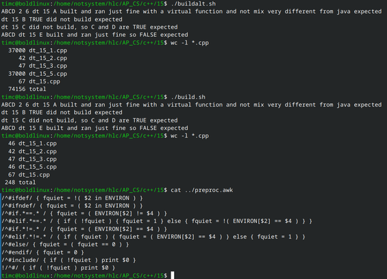 Tired of gcc preprocessor sometimes generating 37000 lines? write your own in 10 lines of awk