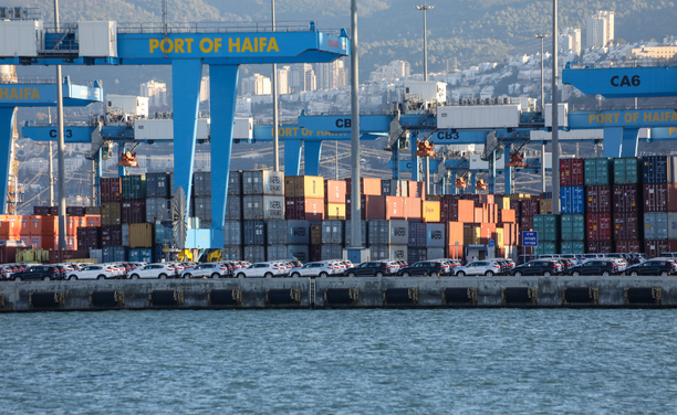 Port mercant de Haifa, un dels principals d'Israel (iStock)