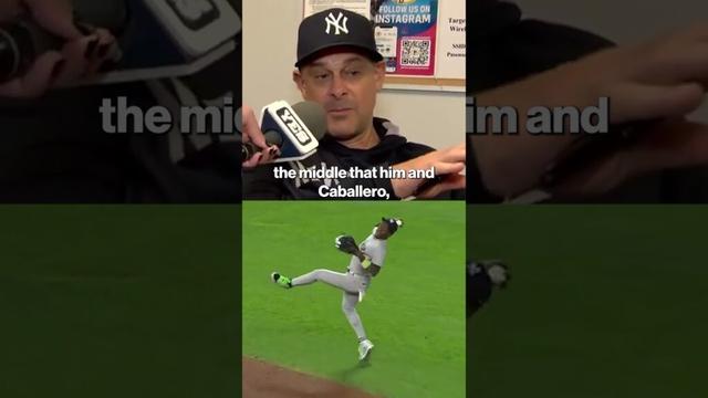 Aaron Boone struck by Jazz’s rhythm in the field 👏 #shorts