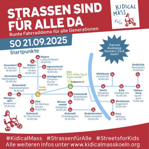 Plakat: Die Straßen sind für alle da