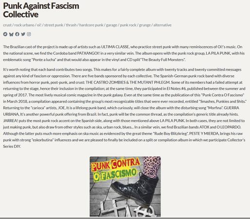 'Punk Contra o Fascismo' on fire at Get Music


Release is ready to go!

The Punk Against Fascism Collective release, [CS-048] / "Punk contra o fascismo", is all set up on GetMusic.
For reference, this is your URL for promotion and to send users directly to your release:

https://www.getmusic.fm/r/punk-against-fascism-collective-cs-048-punk-contra-o-fascismo  

You also have an artist URL that will showcase all of your releases:
https://www.getmusic.fm/artists/punk-against-fascism-collective 

You can view your code redemption activity on your MyArtists page:
https://www.getmusic.fm/myartists

If you need some ideas on how to promote your music, check out this post:
Promoting Your Music
Over the next week, we will be promoting your release on various social networks, so be sure to follow us and tag us when you promote!

URL related:
https://www.getmusic.fm/r/punk-against-fascism-collective-cs-048-punk-contra-o-fascismo

https://www.getmusic.fm/artists/punk-against-fascism-collective
