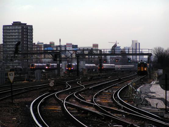 Trafic important à Clapham-Junction un vendredi après-midi