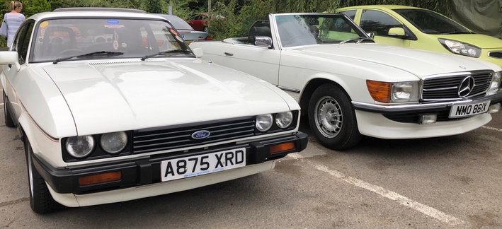 Early 80’s poseur? #FordCapri 2.8 or a #Mercedes280SL ? Choose which using your Motorola mobile telephone - http://miniphernalia.co.uk