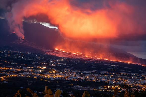 Erupción del volcán Tajogaite (La Palma, Canarias) el 19 de septiembre de 2021. (Europa Press via Getty Images)