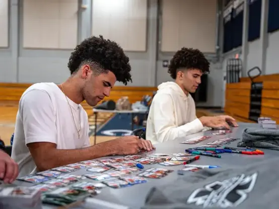 Leaf Trading Cards Leading the Way in High School NIL - Recent Deals with the Boozer Twins and Kai Trump