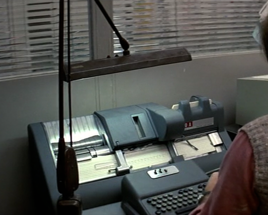 Cardpunch from "Three days of the Condor"