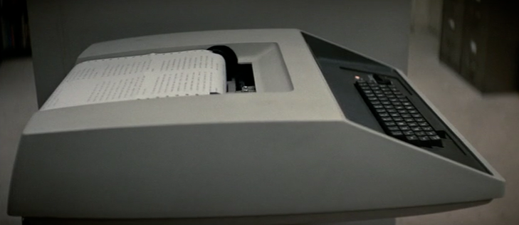 Printerterminal from "Three days of the Condor"