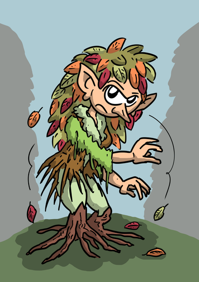 Une dryade en train de faner.