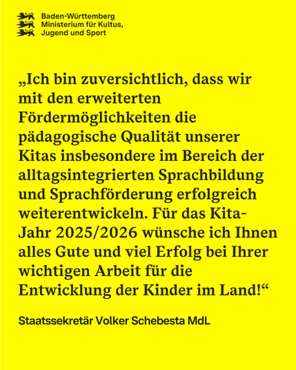 Zitatgrafik des Staatssekretärs Volker Schebesta MdL