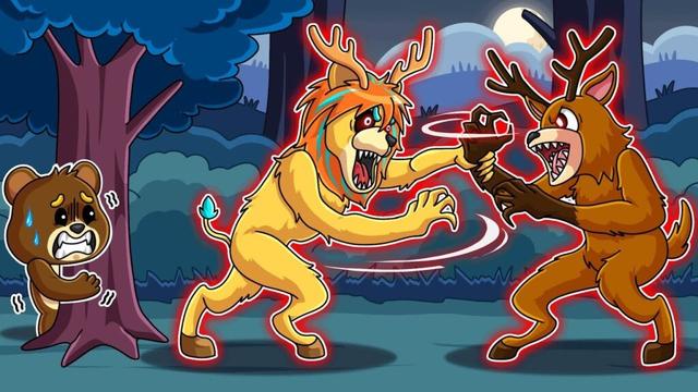 シカのモンスターに変身して改造された森で巨大な基地を作ってみた！【 ロブロックス Roblox 】