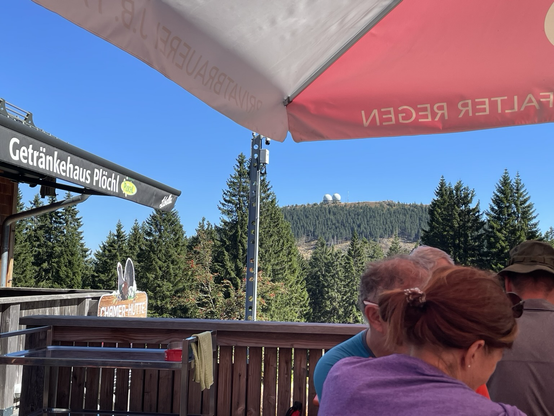 Blick von der Chamer Hütte auf den großen Arber