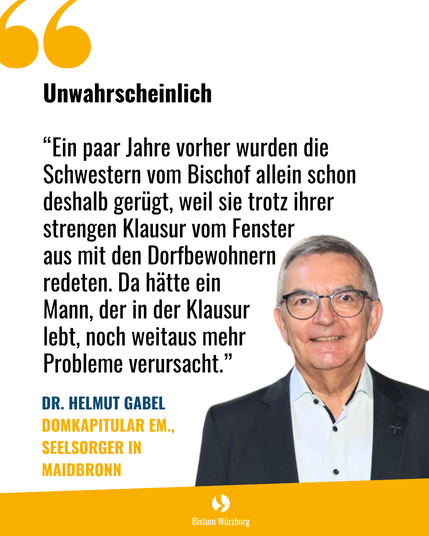 Zitateinblendung mit dem Titel 'Unwahrscheinlich' und einem Zitat von Dr. Helmut Gabel.
